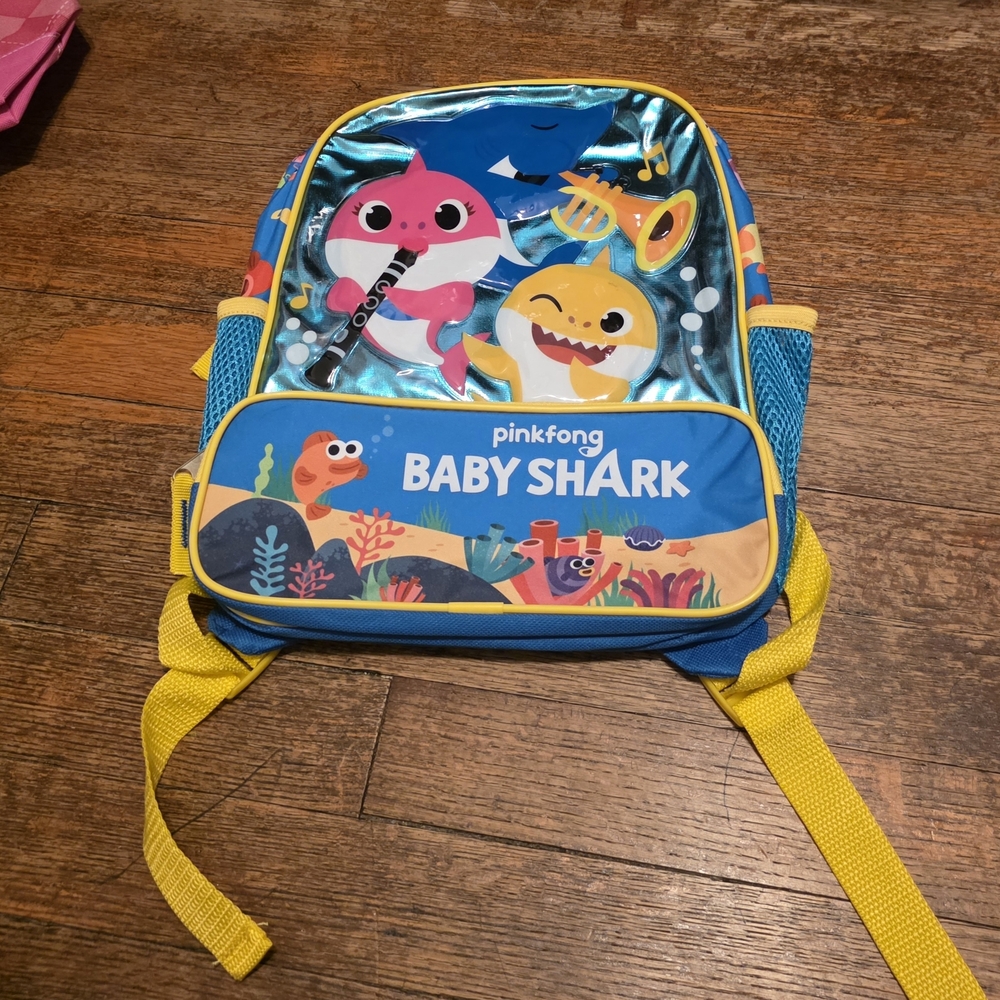 Nickelodeon Baby Shark Kids Backpack - Blue & Yellow